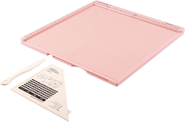 Vaessen Creative Score Easy Falzbrett cm/Metric Roze & Papierschneider inkl. Falzbein zum Schneiden