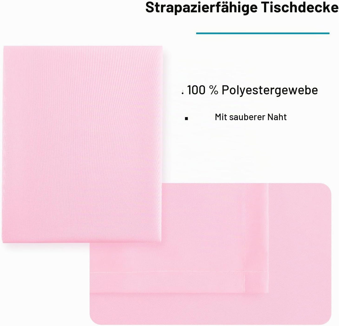 Hiasan Glatt Tischdecke Fleckenabweisend Tischtuch mit Lotuseffekt Leicht Wasserabweisend Tischwäsch