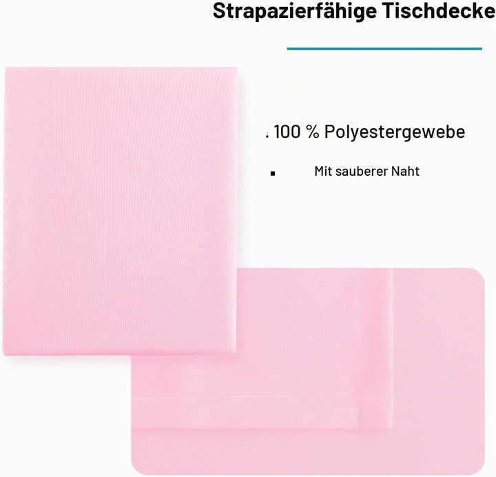 Hiasan Glatt Tischdecke Fleckenabweisend Tischtuch mit Lotuseffekt Leicht Wasserabweisend Tischwäsch