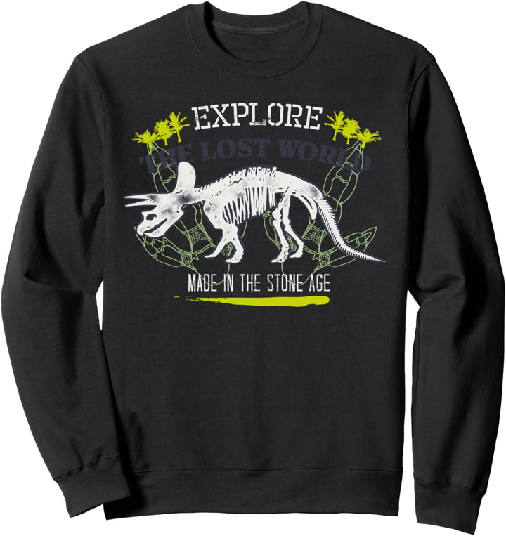 Dino Dinosaurier Skelett T-Rex Steinzeit Kostüm Party Boy Sweatshirt