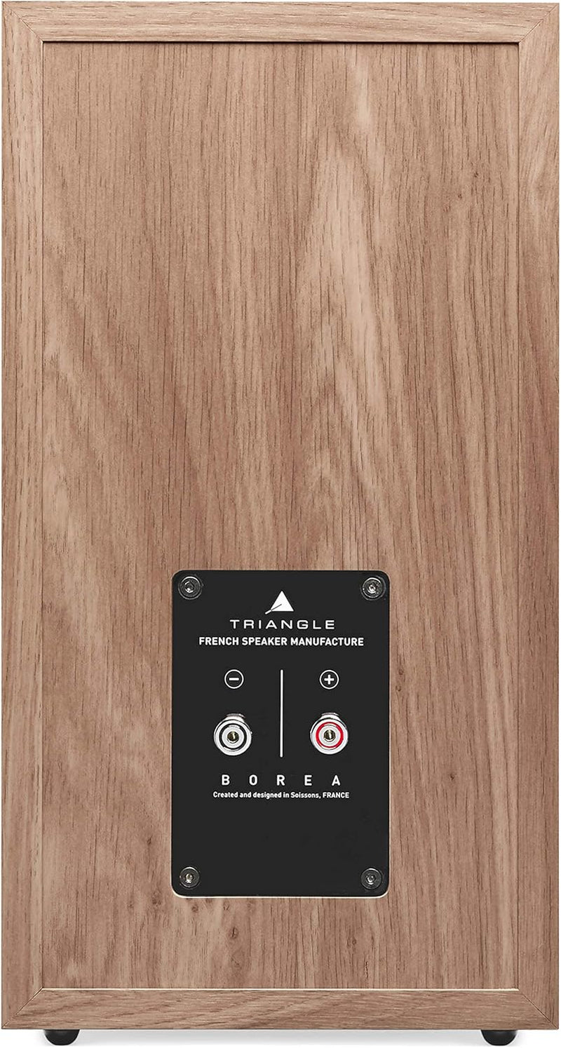 Triangle Borea BR03 - Hi-Fi Regallautsprecher (Light Oak) Weiss, Weiss