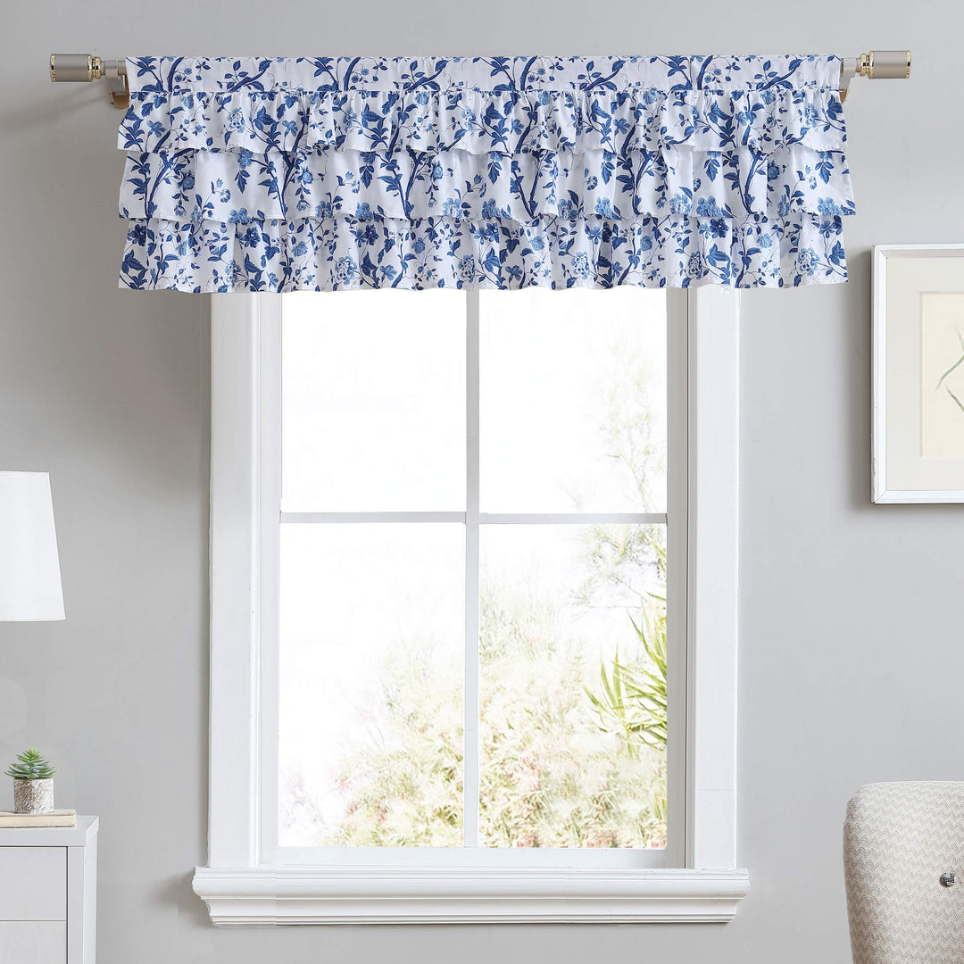 Laura Ashley Home - Volant aus Baumwolle, stilvolle und leichte Fensterdekoration für Heimdekoration