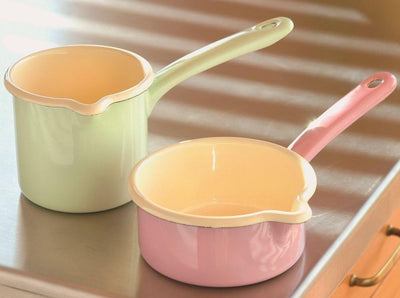 Riess, 0284-006, Schnabeltopf mit Stiel 10, CLASSIC - BUNT/PASTELL, Farbe Nilgrün, Durchmesser 10 cm
