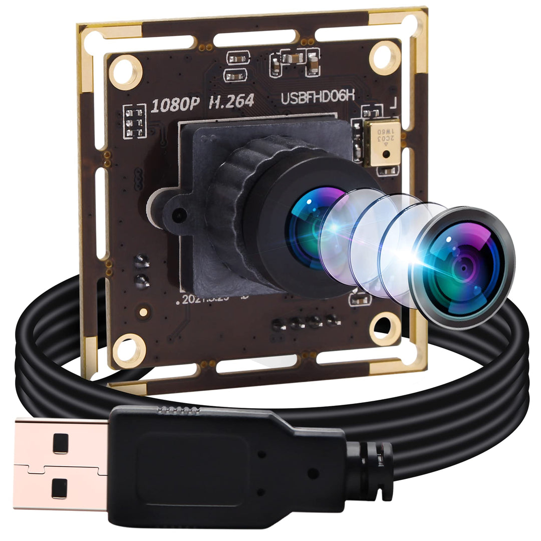 ELP 0.01Lux Kamera 1080P Webcam H.264 Low Light USB Camera Mini Kamera Modul (2.1mm Objektiv Kamera
