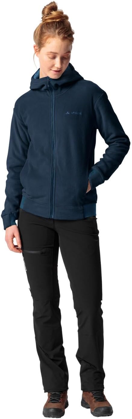 VAUDE Damen Women's Neyland Fleece Hoody Jacke 36 Dark Sea, 36 Dark Sea