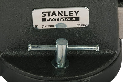 Stanley Maxsteel Schraubstock (schwere Ausführung, 95 mm Ausladung, 125 mm Spannweite, 1800 kg Spann