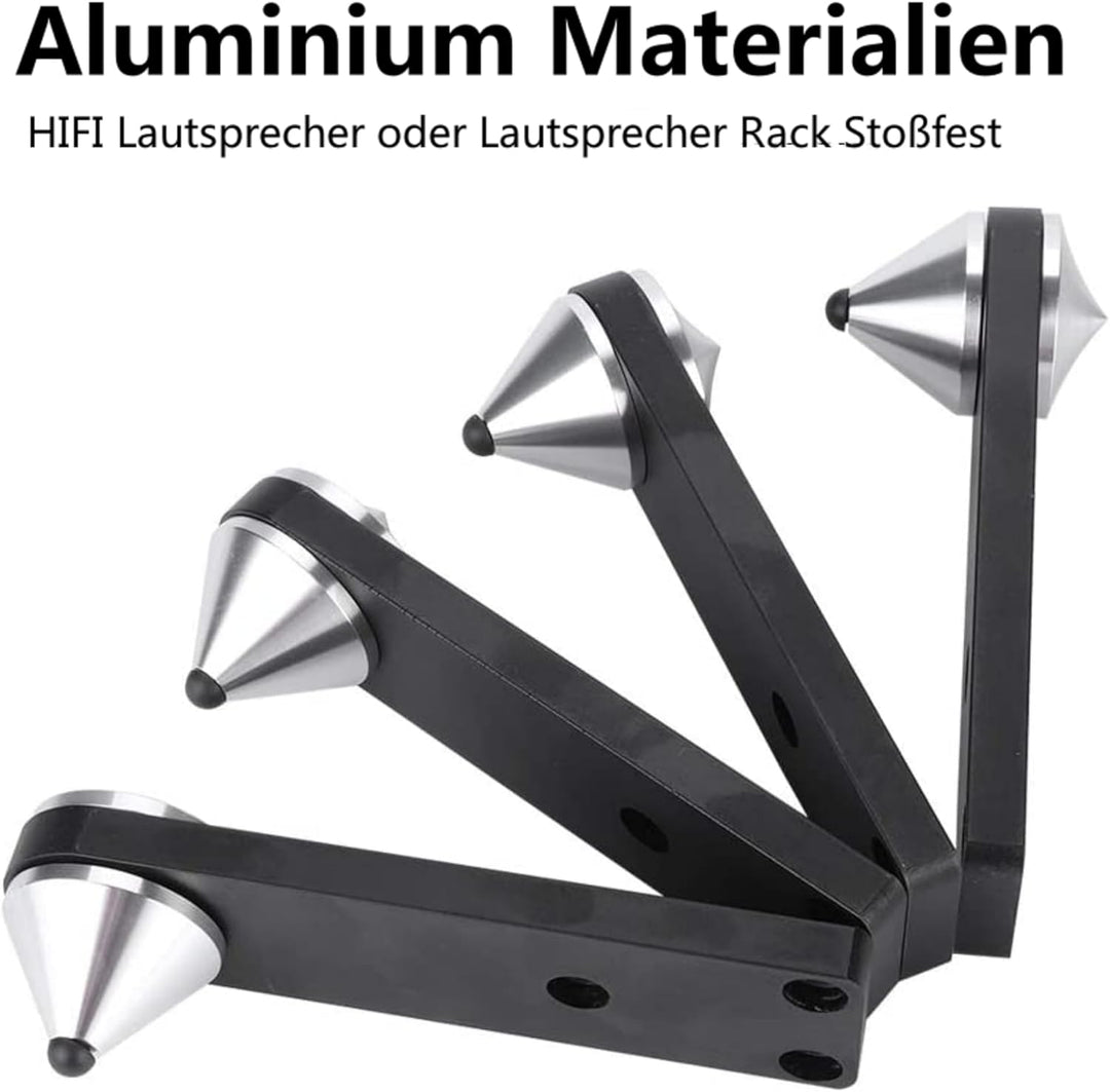 4 Stücke Lautsprecher Spikes Aluminium Spike Absorber Isolation Lautsprecher Spike Ständer,Stossfest