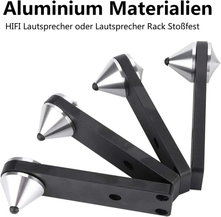 4 Stücke Lautsprecher Spikes Aluminium Spike Absorber Isolation Lautsprecher Spike Ständer,Stossfest