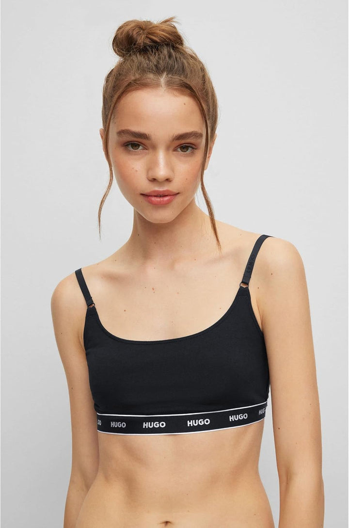 HUGO Damen Twin Stripe Bralette (2er Pack) S Black1, S Black1