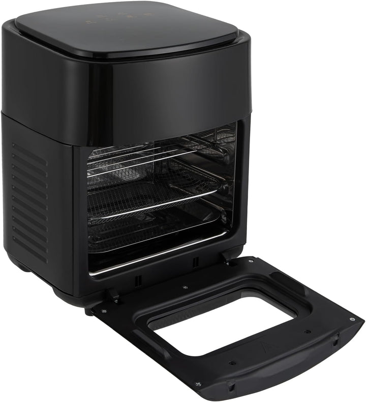 Multifunktionale Digitale Heissluftfritteuse, 1400W Airfryer, Minibackofen mit LED-Touchscreen, Schn