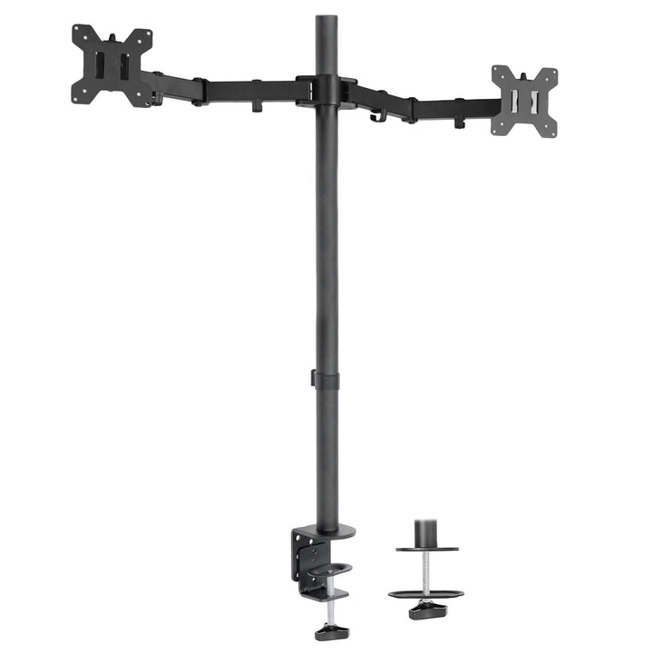 VIVO Stand-V012 Dual-Monitor-Schreibtischhalterung, extra hohe 99,1 cm Stange, voll Verstellbarer St