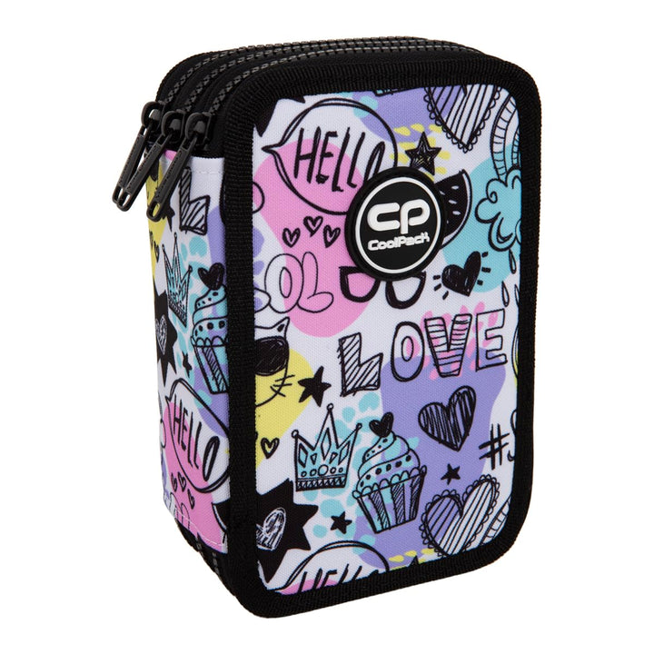 CoolPack XXL Federtasche Federmappe 3-Fach Schulstiftetui, dreifaches Federmäppchen, Federmäppchen f