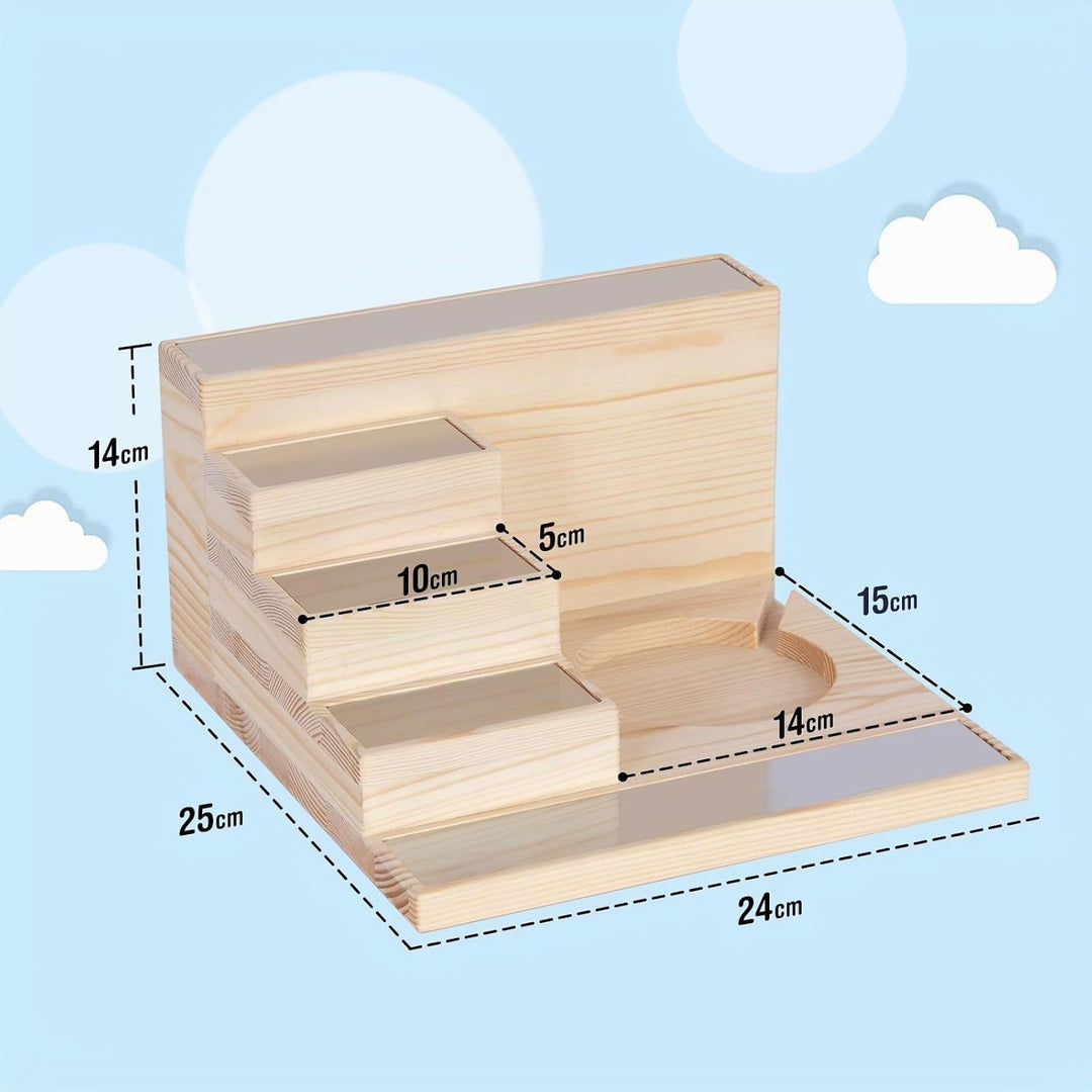 Todeco Tonie Regal für Toniebox Hörfiguren, Magnetische Aufbewahrung für 15-20 Tonie, Wandregal und