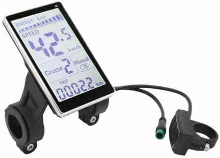Fabater LCD-Display für Elektrofahrräder, 5-polig, 24 V, 36 V, 48 V, 60 V, Wasserdichtes LCD-Display
