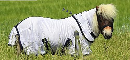 Fliegendecke + Halsteil, abnehmbar Netz fest 65 70 75 80 85 90 95 100 cm Minishetty Falabella Shetty