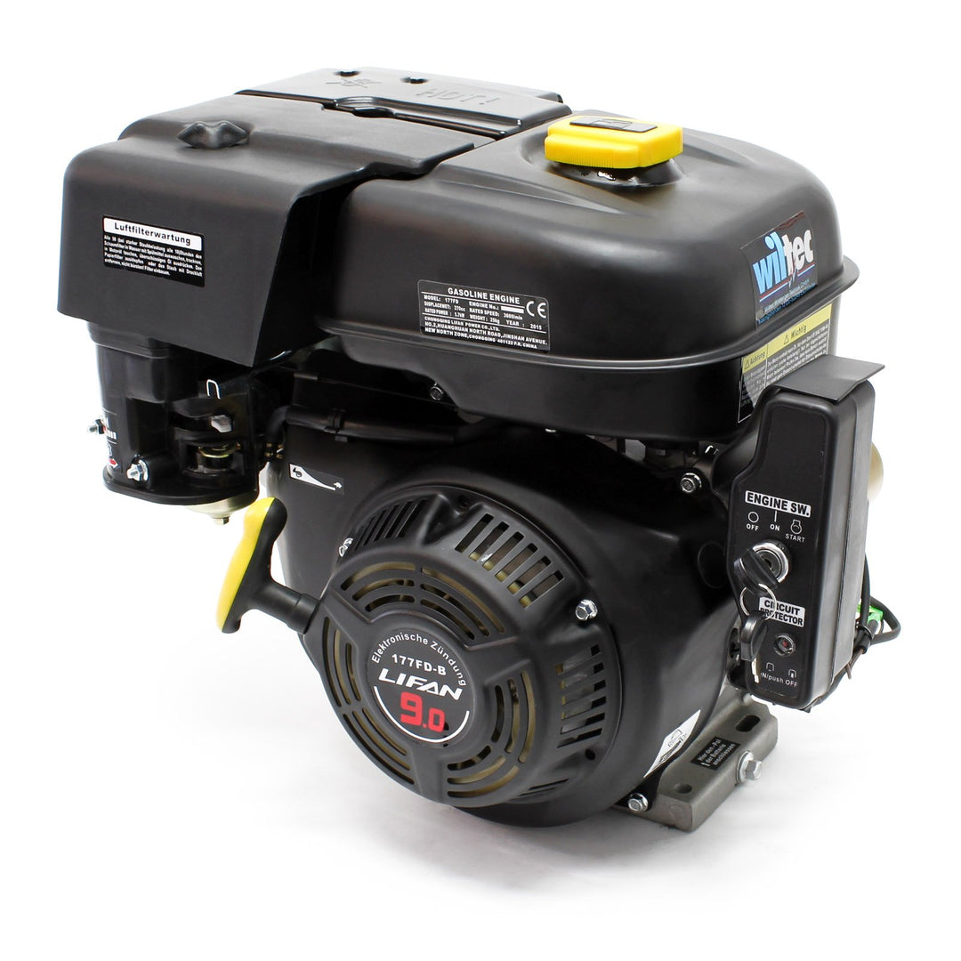 LIFAN 177 Benzinmotor 6,6 kW 9 PS 270 ccm mit Ölbadkupplung und Reduktionsgetriebe 2:1 E-Start
