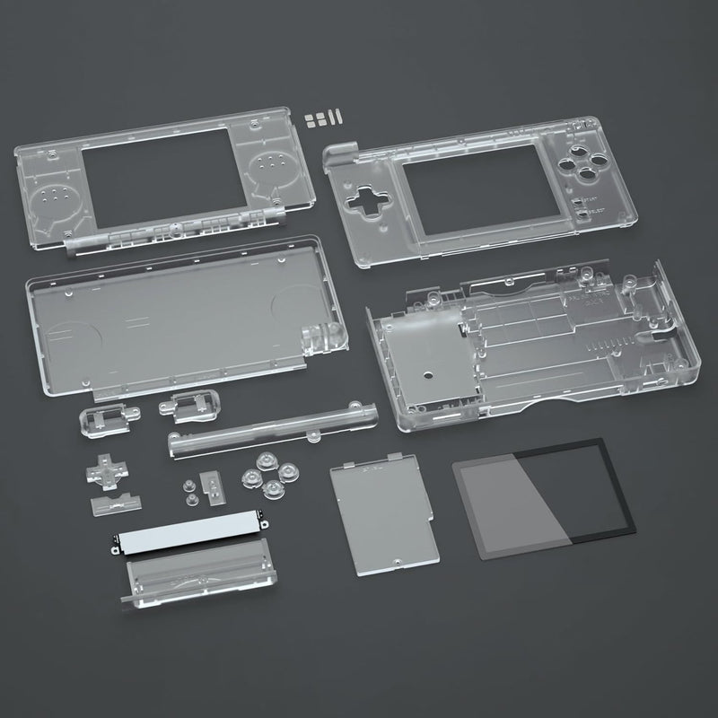 eXtremeRate Ersatz Gehäuse Case für Nintendo DS Lite NDSL, Voll Hülle&Knöpfen&Screen Protector Shell