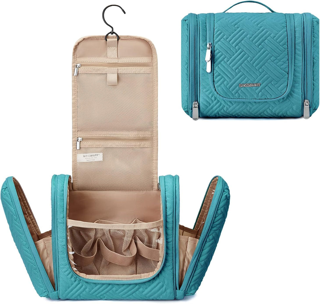 BAGSMART Kulturtasche zum Aufhängen, Reise-Organizer mit Haken zum grosse Reise-Kulturtasche, wasser