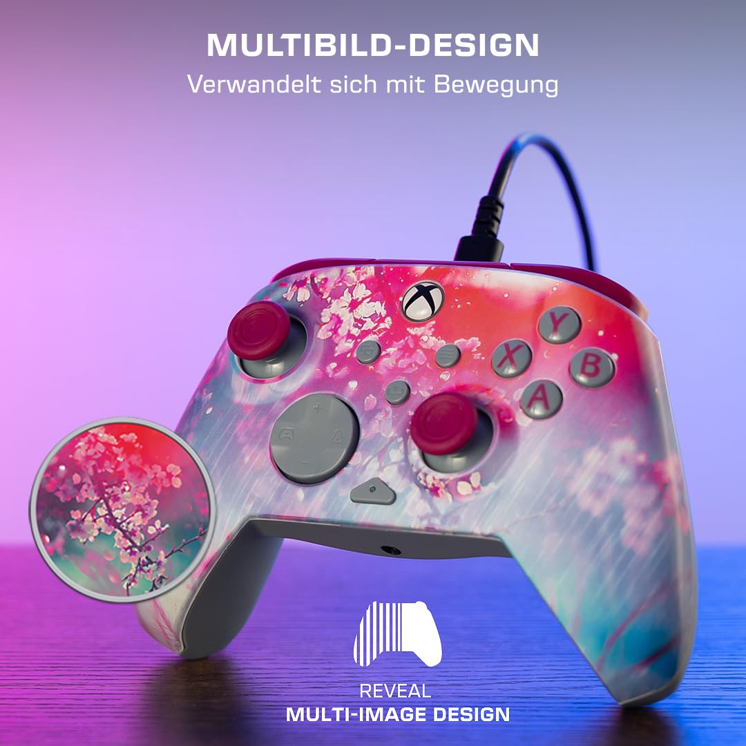 Turtle Beach Rematch Advanced Kyoto Bloom Wired Gaming Controller für Xbox und PC – Lentikular, zuwe