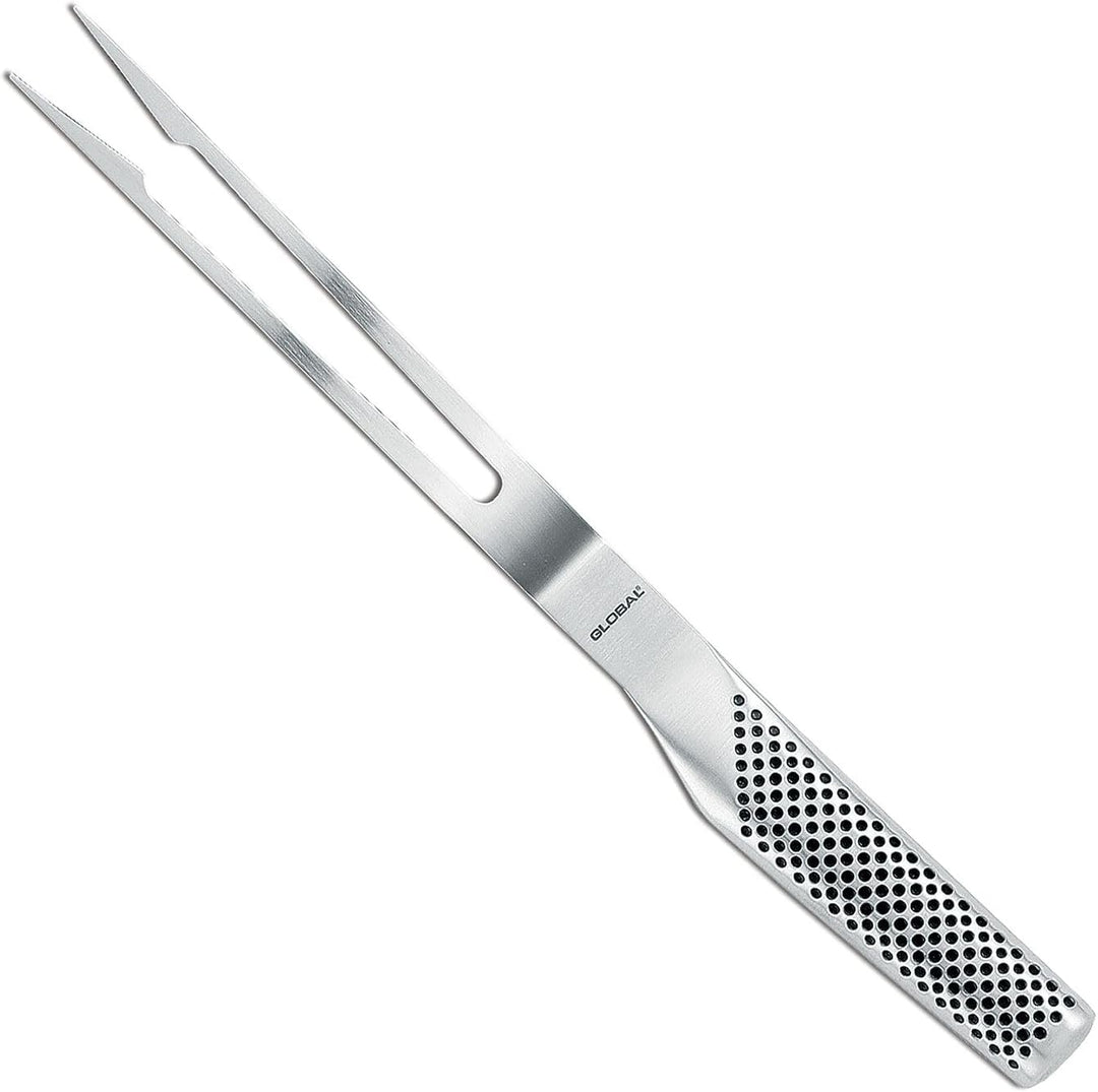 Global Knives G-13 gebogene Tranchiergabel, 30 cm, Cromova-18- Edelstahl