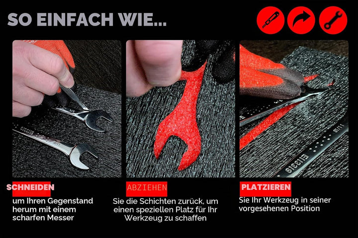 Shadow Foam Multi-Packs - Pack of 5: 600mm x 420mm x 30mm | Cut and Peel Foam für Werkzeugkästen, We