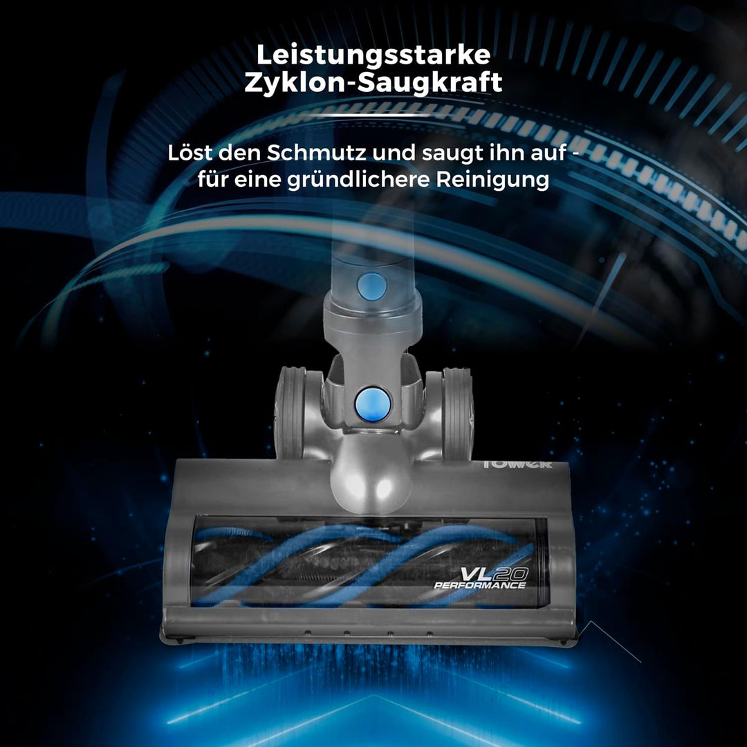 Tower T513006 VL20 3-in-1 Leistungsstarker Staubsauger mit Kabel, Integrierter HEPA-Filter, 1 L Kapa