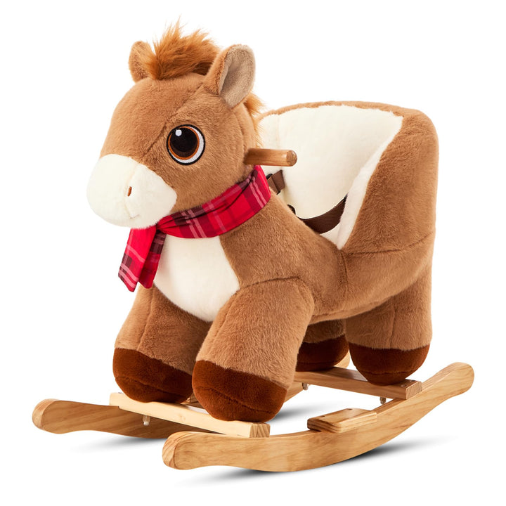 FUNLIO Pony Schaukelpferd für Kleinkinder von 6 Monaten bis 3 Jahren, niedliches Baby-Schaukelpferd
