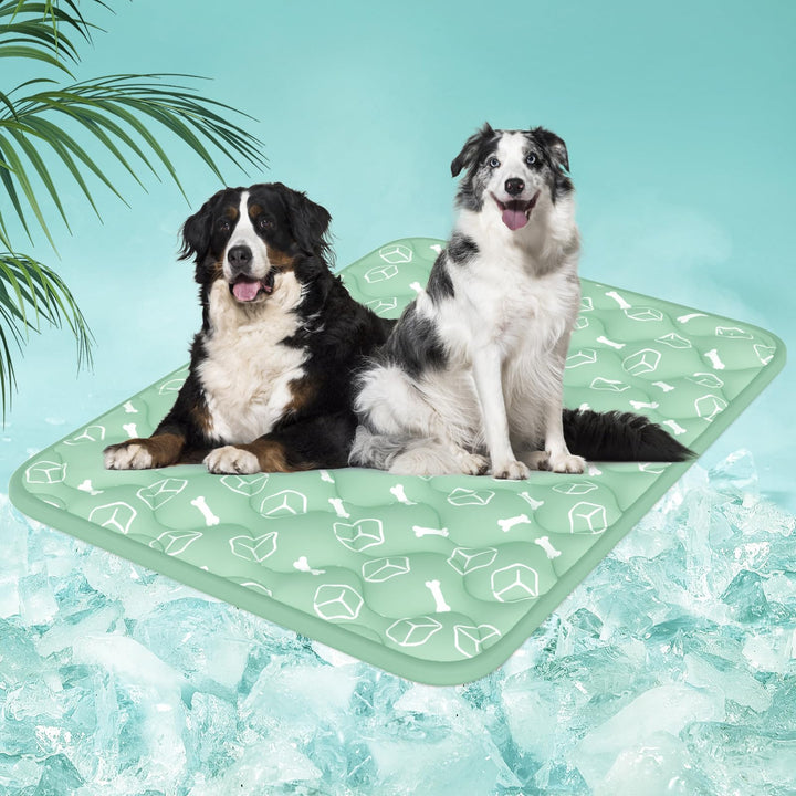 Rywell Kühlmatte für Hunde 150x102 cm, Plus Version, Selbstkühlend mit Arc-Chill-Gewebe, Verdickt, F