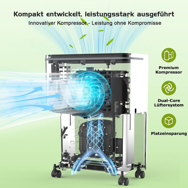 COLAZE Luftentfeuchter 12L/24h Luftentfeuchter Elektrisch Geeignet für Raumgrössen 120m³(30m²) Entfe