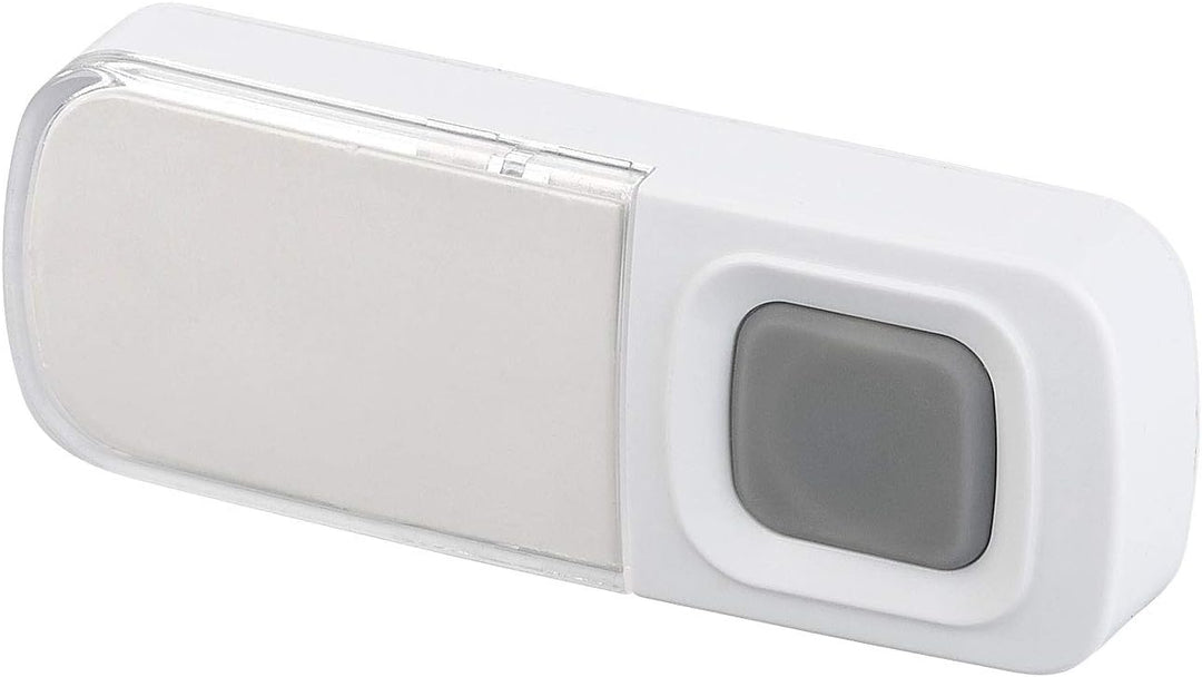 Klingel mit Lichtsignal: Steckdosen-Funk-Klingel mit optischem Signal &amp; zweitem Empfänger, IP54 (Tür