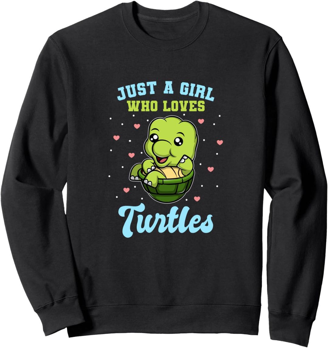 Süsse Schildkröte Meeresschildkröte für Mädchen Sweatshirt
