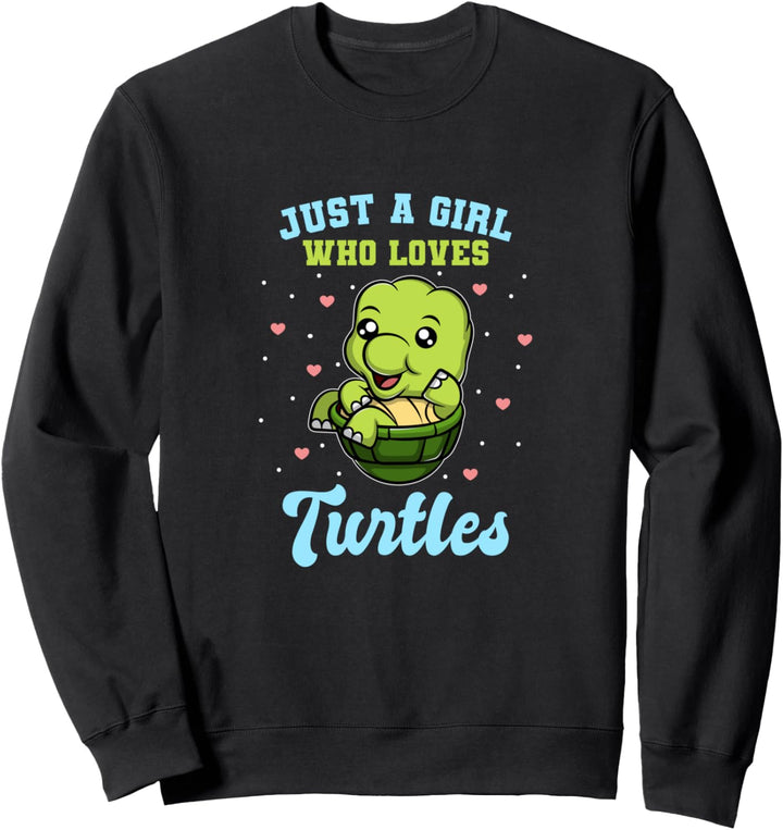 Süsse Schildkröte Meeresschildkröte für Mädchen Sweatshirt