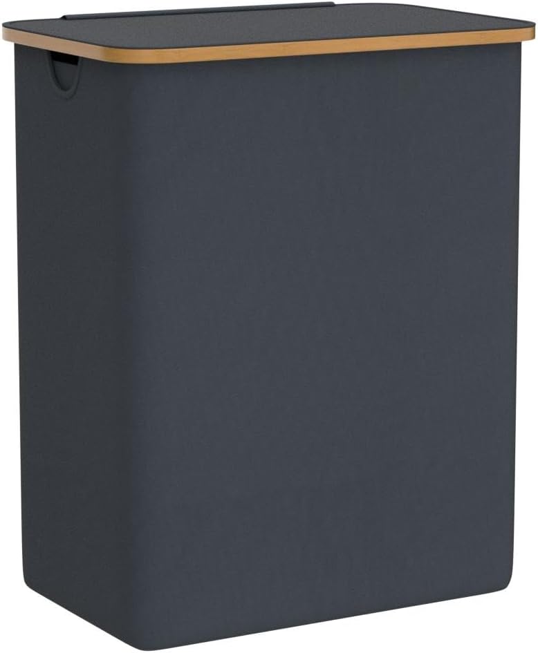 FALKENWERK Wäschekorb mit Deckel 145L - Wasserabweisender Wäschesammler 3 Fächer &amp; herausnehmbaren W