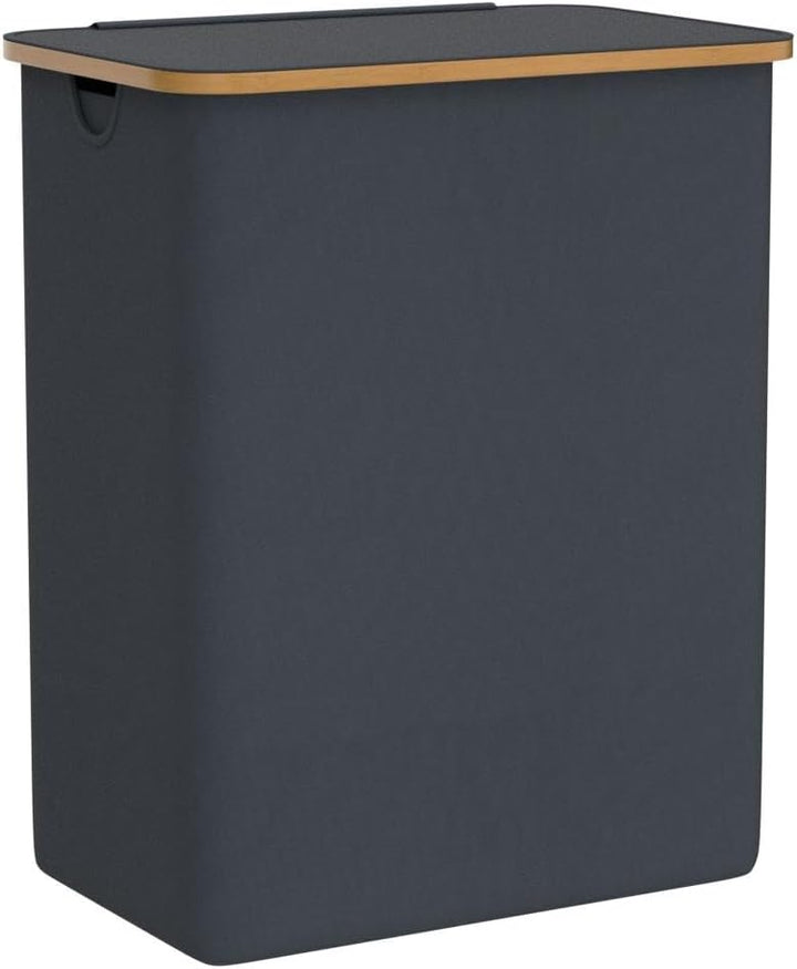 FALKENWERK Wäschekorb mit Deckel 145L - Wasserabweisender Wäschesammler 3 Fächer &amp; herausnehmbaren W