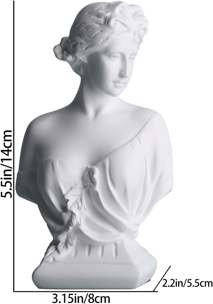 DOVDOV Griechische Göttin Dekoration, Junge Venusbüste, Klassische römische Büste, griechische Mytho