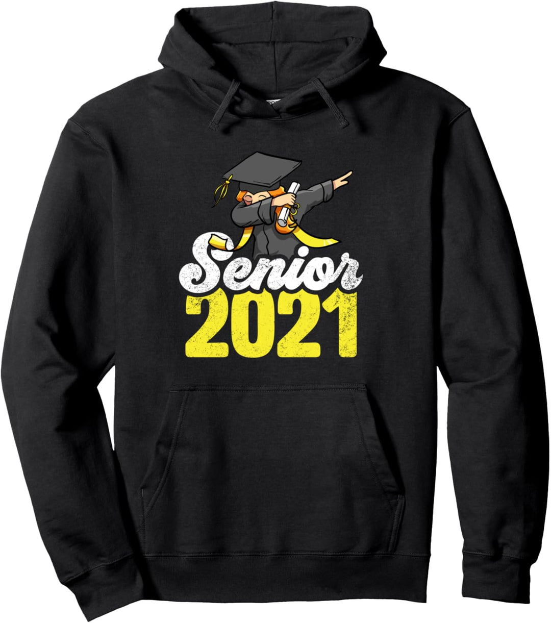 Senior Class Of 2021 Gift Graduation Dabbing School College Pullover Hoodie