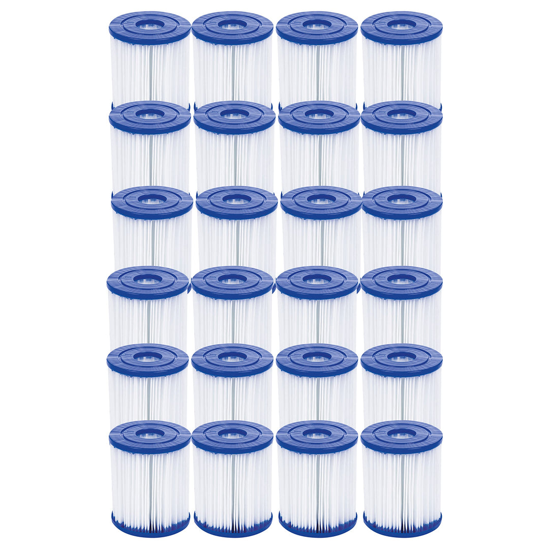 Bestway Flowclear Filterkartusche Gr. I 8.0 x 9.0 cm, 24er-Sparset Grösse 1, Grösse 1