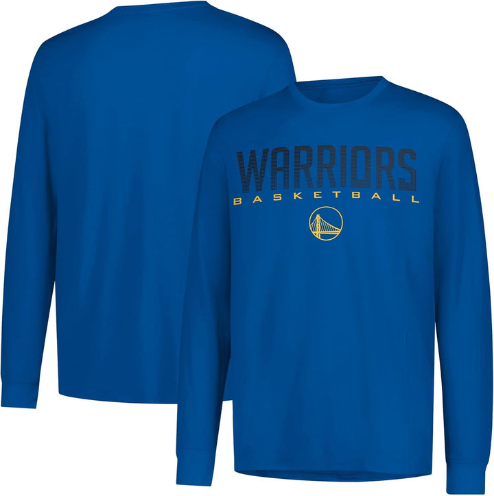 UNK NBA Herren T-Shirt Athletic Quick Dry Long Sleeve Tee Shirt VLM0291F-TC Golden State Warriors S