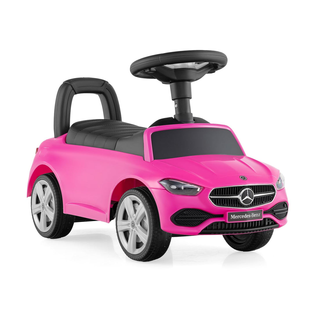 DREAMADE Kinder Rutschauto, Mercedes-Benz Lizenziertes Rutscherfahrzeug mit Hupe, Motorengeräuschen,
