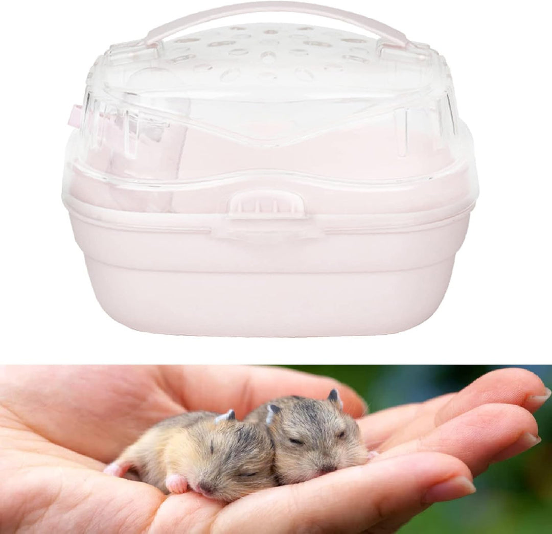Hamster Travel Cage Hamster Carrier Tragbare Leichte Tragetasche für Kleintiere für Reisen Im Freien
