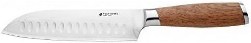 Paul Wirths SURU Santoku-Damastmesser, Santokumesser mit 18cm Klinge aus japanischem Damaststahl, ja