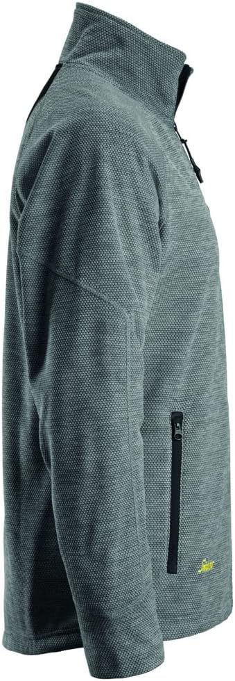 Snickers Workwear Unisex Chaqueta Forro Polar Gris/Negra Talla M Fleecejacke FlexiWork, Grau/Schwarz