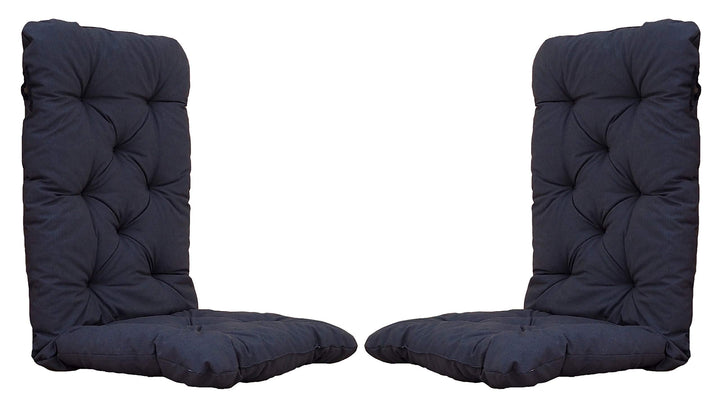 Chicreat Set mit 2 Hochlehnersesseln, 120 x 50 x 8 cm, Dunkelgrau 2er-Set, 120x50x8 cm Dunkelgrau, 2