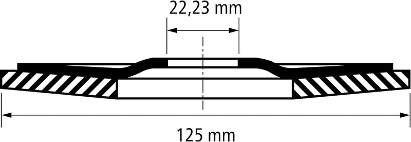 PFERD Fächerscheibe POLIFAN 10 Stück | Ø 125 mm, Z 120, konisch, PSF STEELOX | 67769125 für Stahl un