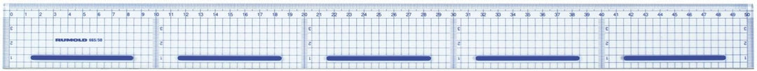 RUMOLD 665/50 Schneidelineal 50 cm 50cm, 50cm