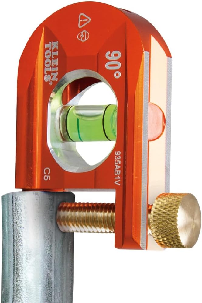 Klein Tools 935AB1V No-Dog Level, 6,3 cm Rohrbiegewaage, 1 Durchstechflasche, ACCU-BEND Level elimin