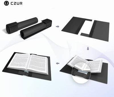 CZUR Assistive Cover 13,14 Zoll mit verstellbarem Hook & Loop Wasserdicht, PVC-Materialabdeckung für