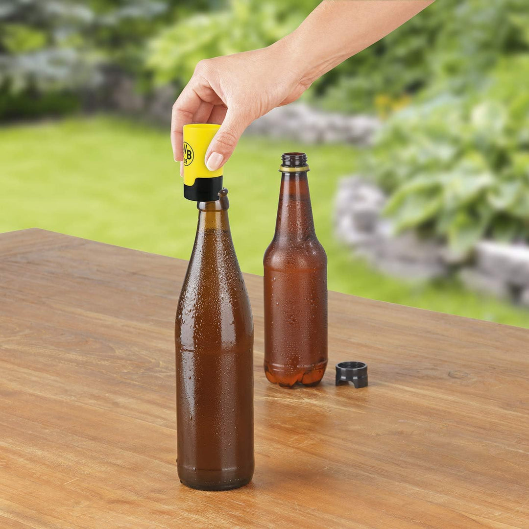 Taste Hero Flaschenaufsatz für Bier 3 Stück Fan-Edition BVB Borussia Dortmund | Macht jede Bierflasc