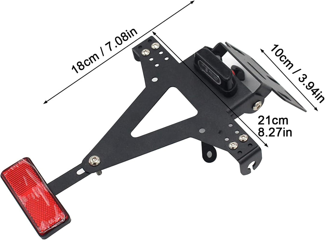 LED-Licht Motorrad Kennzeichenhalter Nummernschildhalter Für Universal Für YZF R1 R3 R6 R15 R25 Fz6