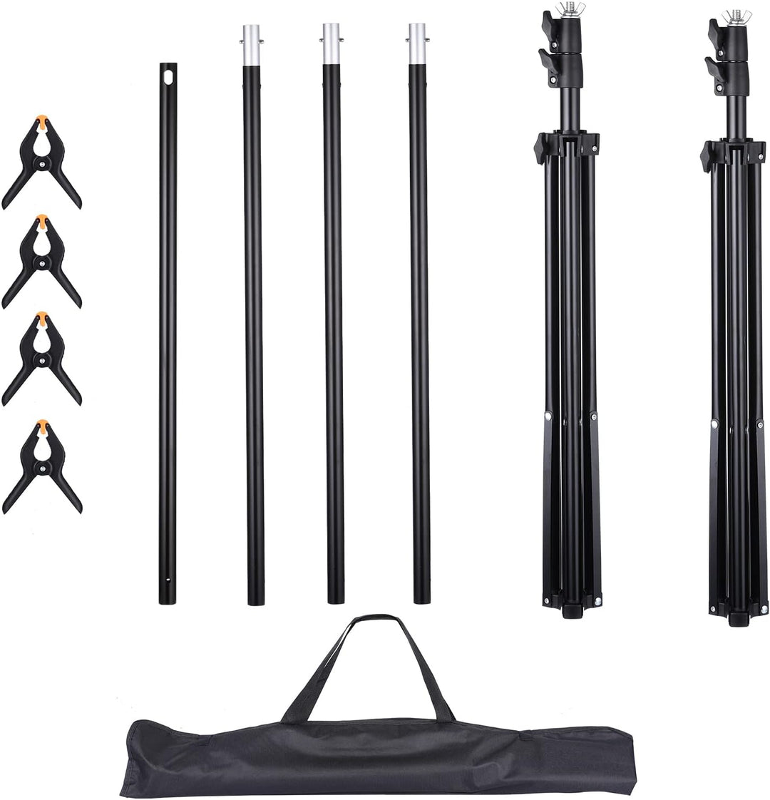 UNIDEAL Hintergrund Ständer 2 x 3M, Verstellbarer Hintergrund Stützsystem Satz, greenscreen ständer,
